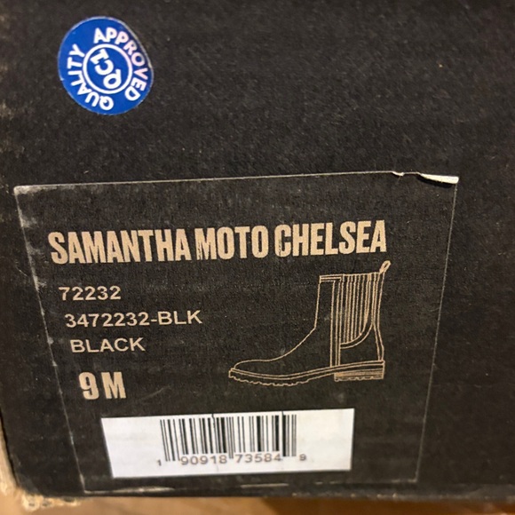 FryeWomen's Samantha Moto Lug Sole Chelsea Booties Sz 9M NEW - Picture 6 of 7